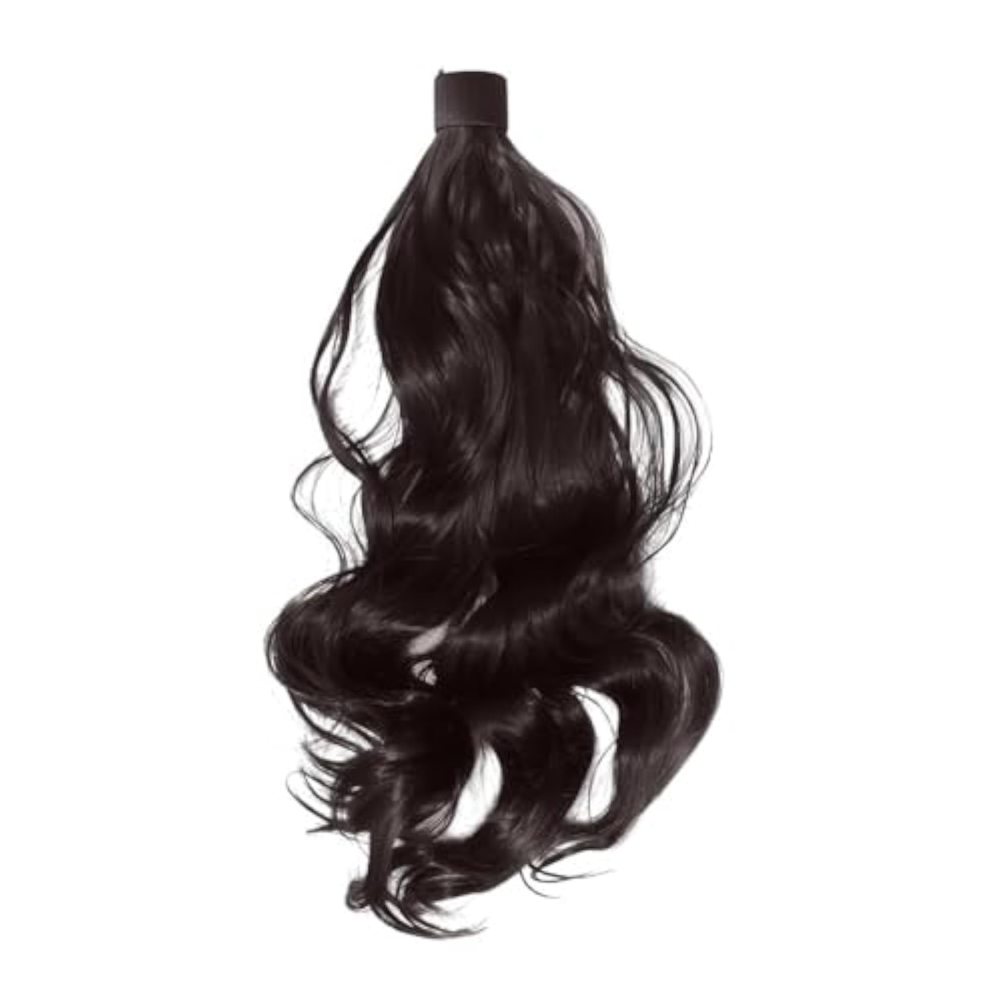 24" Wavy Ponytail Hair Extension for Women, Brown