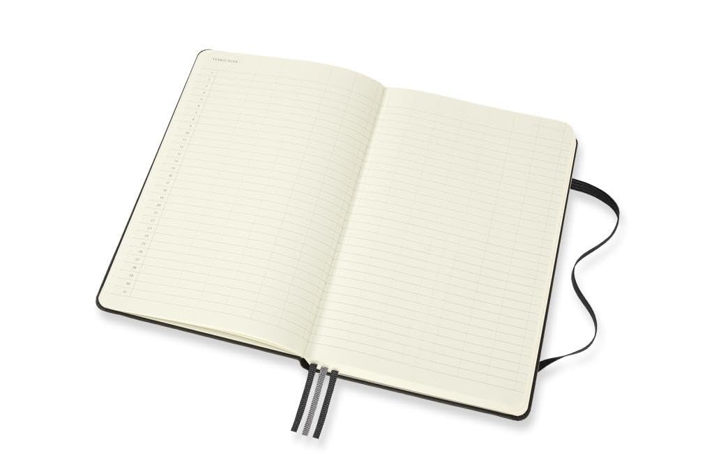 Moleskine Pro Project Planner, Agenda Professionale e Taccuino per Obiettivi, Agenda Produttività per Progetti e Project Management, Copertina Rigida, Formato Large 13 x 21 cm, Colore Nero, 288 Pagine