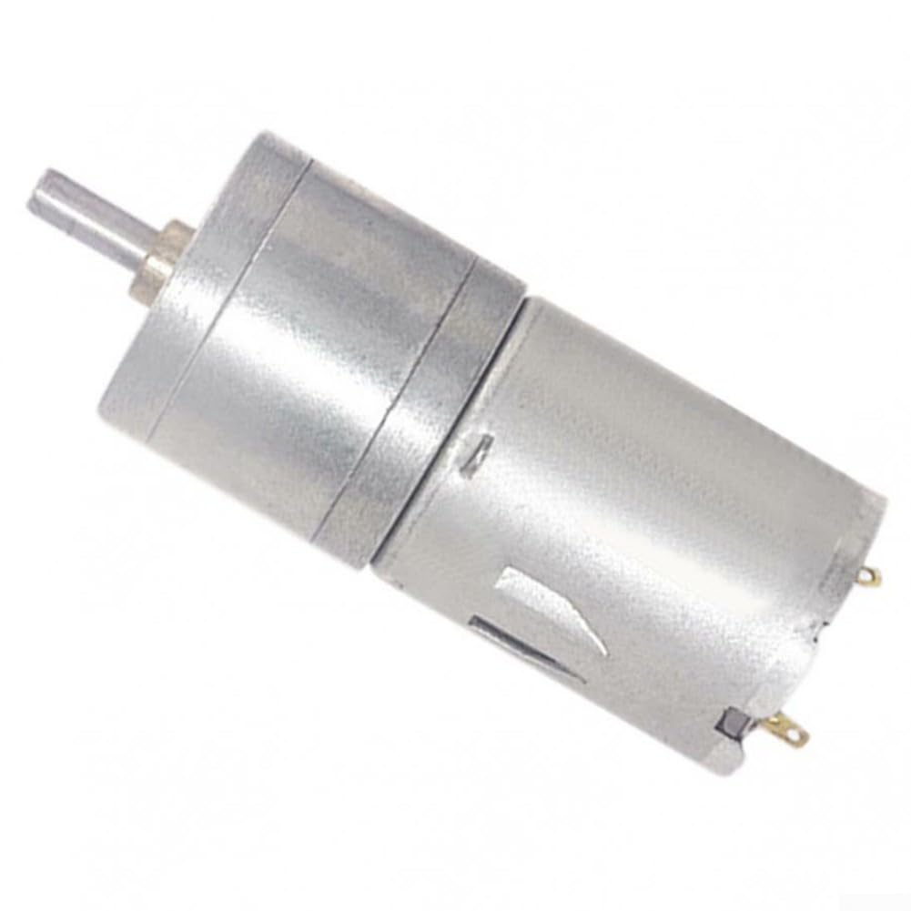 JGA25-370 12 V Gleichstrom, Getriebemotor, hohes Drehmoment, elektrisches Getriebe mit Metallgetriebe für Automatisierung, DIY-Projekte, Robotik und Haushaltsgeräte, CW/umkehrbare Drehung (133 U/min)