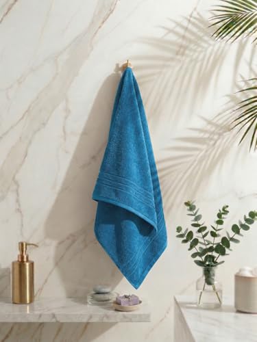 Image of Monte Carlo Essential 100% Cotton Bath Towel | 380 GSM Lightweight & Quick Dry | Soft Absorbent Compact Towel 60x120 cm | Bathroom Towel for Gym, Travel & Daily Use (Jazz) | Shadow Purple