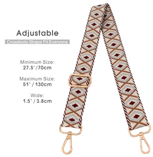 Image of Replacement Purse Strap Shoulder Strap Adjustable Crossbody Strap for Women Crossbody Wide Shoulder Bag