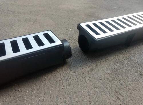 Ralo Linear Seca Piso 6x50 Cm Grelha Em Alumínio Fundido