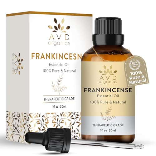 AVD ORGANICS weihrauchöl haut |100% rein und natürlich weihrauch öl in therapeutischer Qualität | für Massage, Diffusor, Raumduft,|1 Fl. Oz