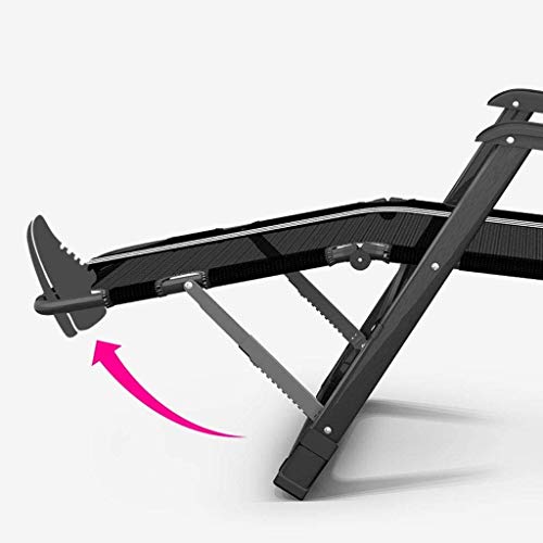 Chaise longue pliable réglable pour terrasse de jardin et voyage