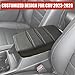 ANMOSVO for Honda CRV 2026 2025 2024 2023 Center Console Cover - Vegan Leather Armrest Protector for Honda CR-V LX EX Sport Hybrid EX-L Sport Touring Hybrid Accessories 2023 2024 2025（Black Stitches）