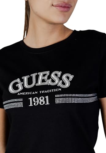 T-Shirt Active Noir GUESS contre la transpiration et le vêtement déformé
