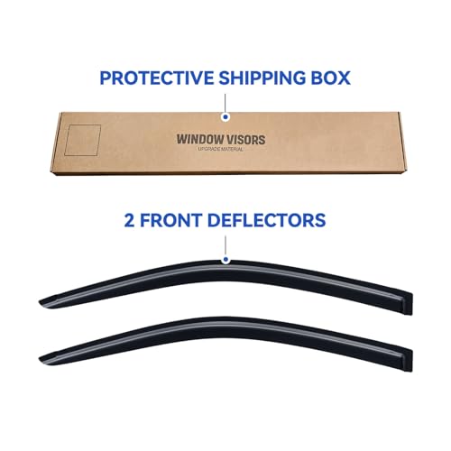 Image of Window Visors Rain Guards for 2011-2016 Honda CR-Z, Out-Channel Window Vent Wind Deflectors Visors Shades for 11-16 Honda CRZ