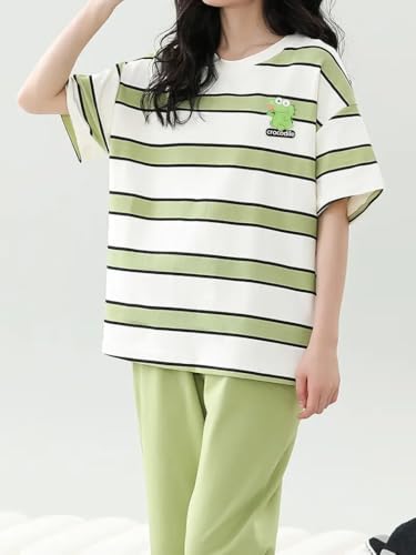 Image of Louis Luxe Womens Korean Night Dress || Full Pyjama Set || Korean Nightsuit || Women Nightwear ||Round Neck Full Sleeve Nightsuit || Loungewear || Everyday Nightdress