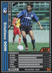 Amazon.co.jp: WCCF/01-02/アタランタ/黒/009/クリスティアーノ・ドニ