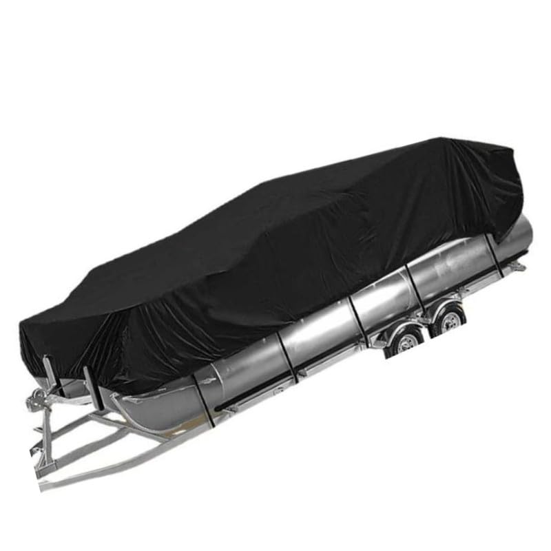 Housse de bateau imperméable Oxford 210D noire de 5,2 à 7,2 m