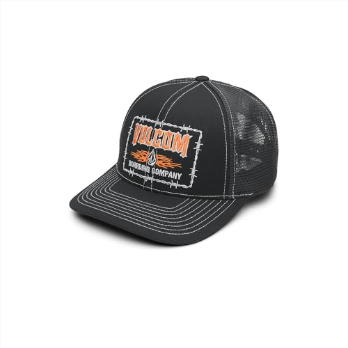Image of Volcom Men's Snapback Hat - 6-Panel Twill Flat Brim Cap Adjustable Snap Closure