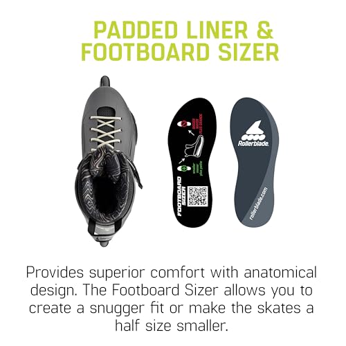 Image of Rollerblade Lightning 90 Men's Urban Inline Skate, Anthracite and Taupe