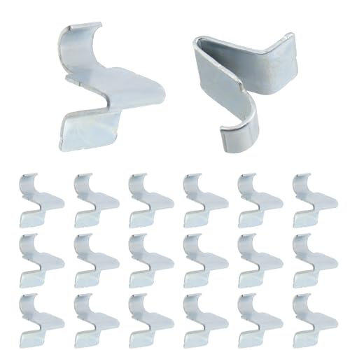 UTALIND 20 Pack Metal Shelf Support Clips Adjustable Bracket Clip Heavy Duty Replacement Part for Cabinet Bookcase