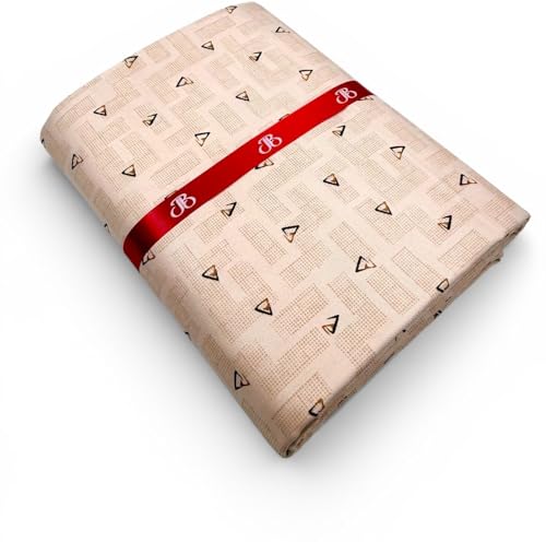 Image of JHABAK'S Unstitched Print Shirt Fabric for Men - Polycotton Material - 2.25Meter Shirt Piece Cloth
