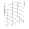 Econoco Slat Grid Panels, 4x 4 Metal Display Panels, White, Pack of 3