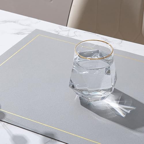 Set de table réversible avec lignes dorées chic lot de 2 - 4