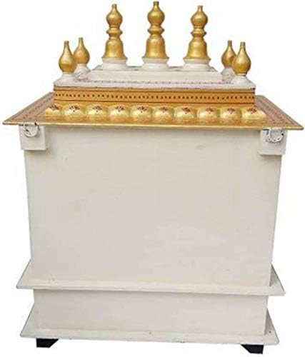 GLOBAL TECH art and craft Wooden Home Temple (Red)