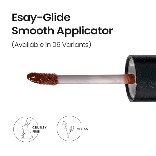 Image of Vit & Chic Lush Glow Lip Gloss - Almond | High-Shine Hydrating Lip Gloss | Non-Sticky Lightweight Formula | Smooth, Long-Lasting Glossy Finish | Everyday Wear