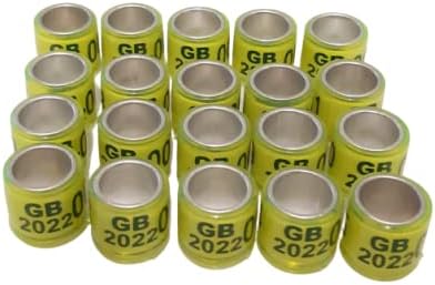 2022 GB UK HOMING PIGEON BREEDER STOCK LOFT IDENTIFICATION DOVE CLOSED RINGS (Pack Qty 20 Rings)