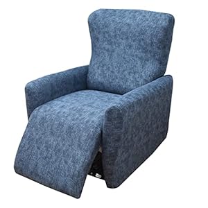 Eco-Ancheng Recliner Slipcovers 4-Pieces Recliner Chair Covers Lazy Boy Chair Covers Stretch Recliner Couch Covers Fitted Non Slip Reclining Slipcovers Furniture Protector for Recliner with Pocket