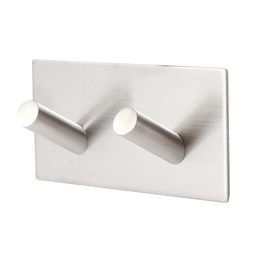 Ganci Autoadesivi 4 Pezzi - Acciaio Inox, Adesivo 3M, Per Cucina E Bagno Senza Fori - Ideali Per Asciugamani E Utensili - copertina