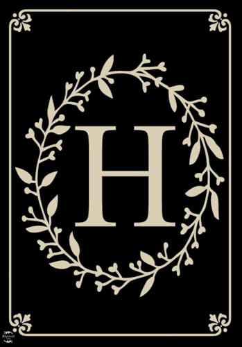 Briarwood Lane Classic Monogram Letter H Garden Flag Everyday 12.5" x 18"