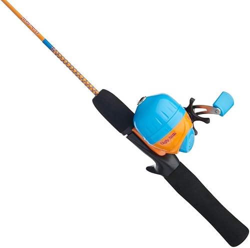 Miniatura 3 de Ugly Stik® Mattel Hot Wheels Spincast Combo de 3 pies - Combo de pesca para niños, cómodo mango de EVA para manos pequeñas, multiparada