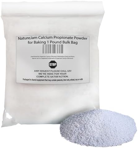NatureJam Calcium Propionate Powder for Baking 1 Pound Bulk Bag
