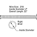 Prime-Line GD 12308 Garage Door Torsion Spring, 0.250 in. x 2 in. x 32 in., Green Painted End, Right-Hand Wind (Single Pack)