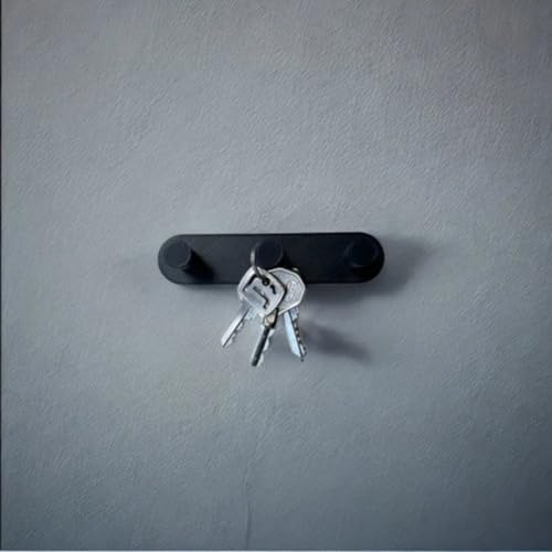 Porta Chaves Minimalista 3 ou 5 Chaves Plástico Chaveiro Casa Apartamento Parede Ambiente Prático (3