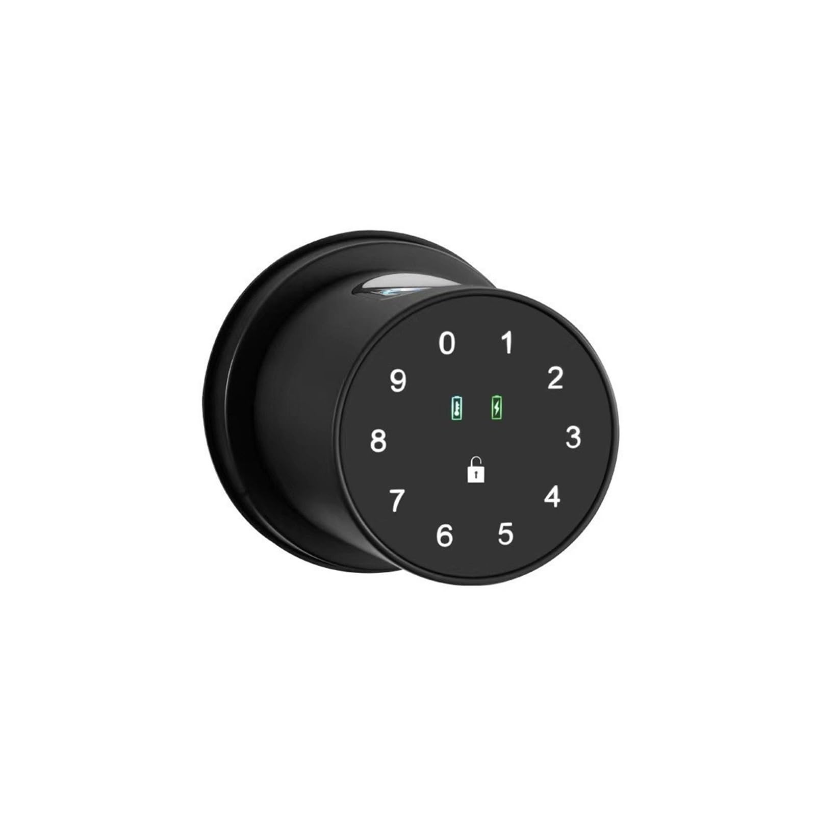 Leprem Nero Hotel Office Apartment Keyless Entry Smart Door Control Fingerprint Lock For Wood Aluminum Code(Nero)