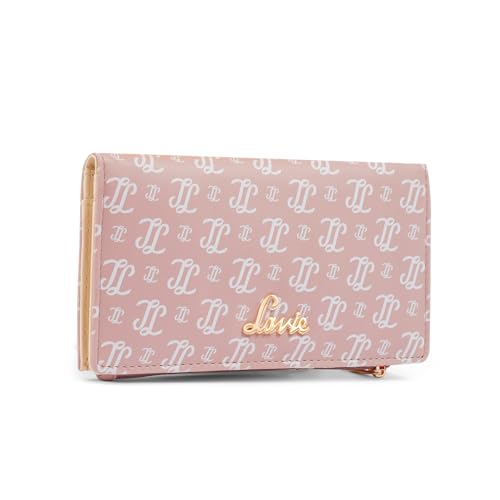 Image of Lavie Women's Safain Monogram LL Print Bifold Wallet | Ladies Purse Handbags