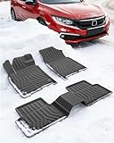 Floor Mat for Honda Civic: Rubber All Weather TPE Liner 10th Gen Car Accessories for 2020 2019 2018 2017 2016 Civic Coupe | 2017-2021 Hatchback | 2016-2021 Civic Sedan Type R | 2019-2021 Insight