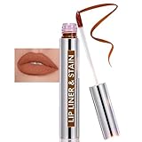 IWIDYA Peel Off Lip Liner Tattoo,avec finition mate Rouge à lèvres Tatouage Rouge à lèvres Durable Plump Crayon contour des Cadeau pour femme,Teinture Lèvres Pigmentée & Naturelle