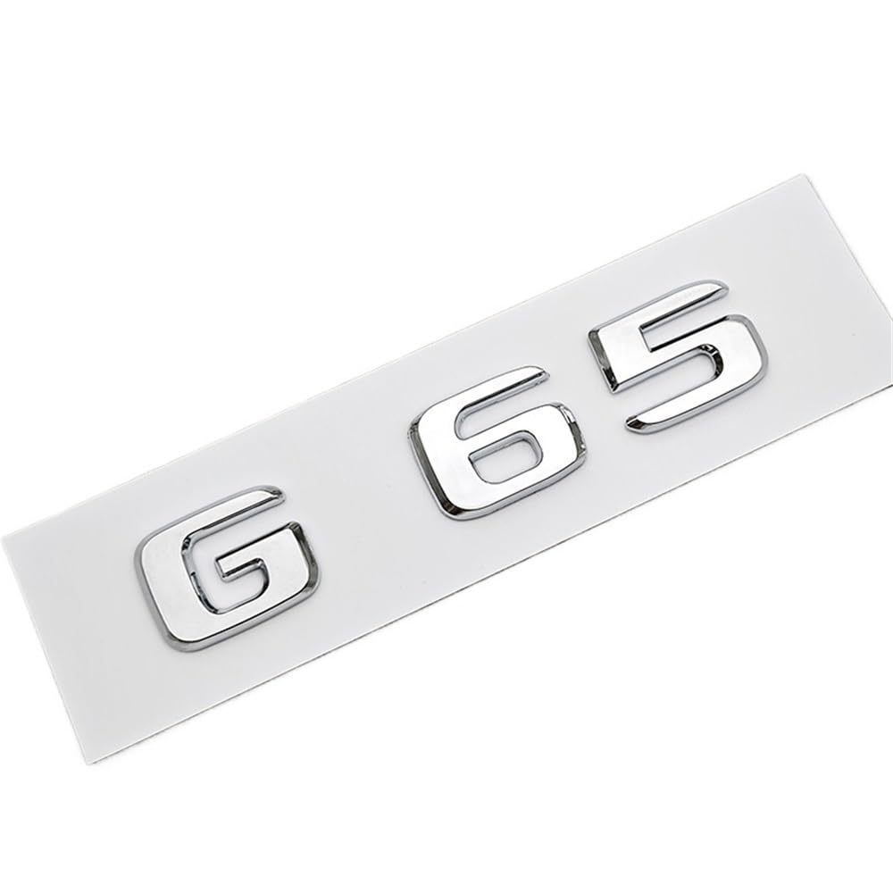 YTQMoreBNZ YYDStes ABS Car Letters Logo G55 G63 G65 Sticker Rear Trunk Badge Emblem Decals Compatible With Mencedes Menz AMG G55 G63 W463
