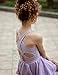 Zaclotre Dance Leotard for Girls Toddler Sleeveless Hollow Back Ballet Dress Outfit with Removable Skirt Combo Lilac