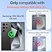 for Samsung Galaxy S24 Ultra Case: with 2Pcs Screen Protector, 360° Rotation Ring Holder Magnetic Kickstand Plating Gold Edge Soft TPU Shockproof Protective Cover for S24 Ultra, Black