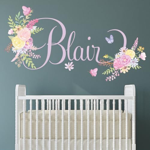 Vinilo decorativo floral personalizado para pared miniatura 1