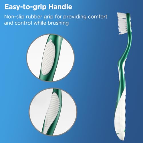 Image of Fremouth Extra Soft Toothbrushes for Adults, Cross Bristles, 6 Count