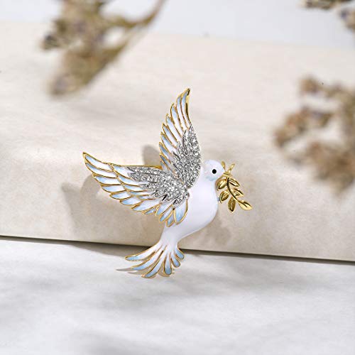 Image of Santuzza 925 Sterling Silver Enamel Brooch Pin for Women