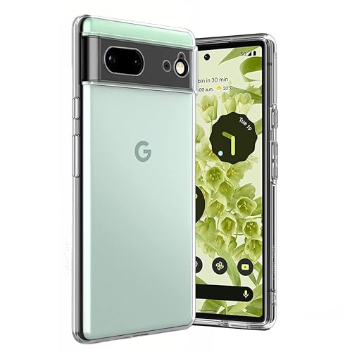for Google Pixel 6 Cover [Slim Thin] [Shockproof] Flexible TPU Gel Rubber Soft Skin Silicone Protective Case Cover for Google Pixel 6 Clear
