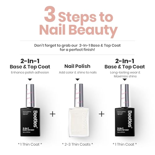 Image of Beetles Nail Polish - Milky White Nail Polish Milk Cheese Nail Concealer