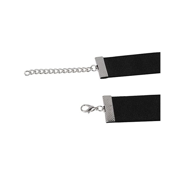 Freebily Damen Punk Choker Leder Slave Halsband mit O-ring Halskette Festish Halsbänder Einstellbar – Bild 8