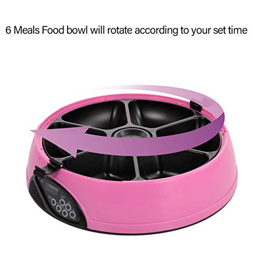 Distributeur automatique programmable 6 repas pour chats et chiens avec rappel vocal - 4