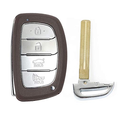 1pcs Replacement Remote Car Key Shell Case Fob 4 Button for Hyundai IX25 IX35 Sonata Tucson 2014-2017 2018 No Battery Holder