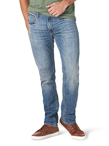 Jean slim straight confortable Lee en teinte desert pour silhouette moderne