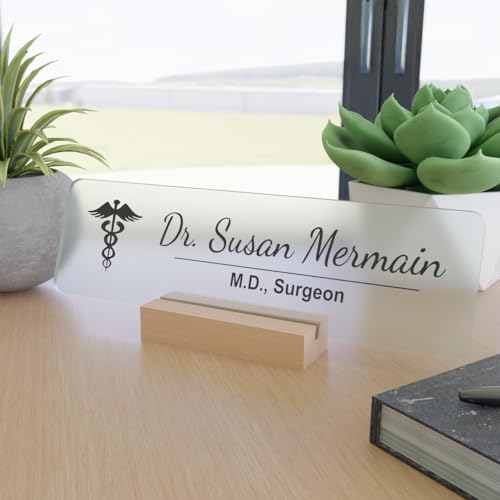 Personalized Doctor's Nameplate