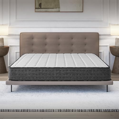 COSMOS Colchón Viscoelástico 150x190 cm - Altura 21 cm - Equinox - Espuma HR y Blue Latex - Semifirme - 7 Zonas de Confort - Transpirable - Hipoalergénico - Reversible Verano/Invierno