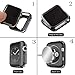 HANKN for Apple Watch Series 3 2 1 Case, Soft TPU Plated Shiny Cover Iwatch Bumper [No Front Screen Protector] (38mm, Silver)