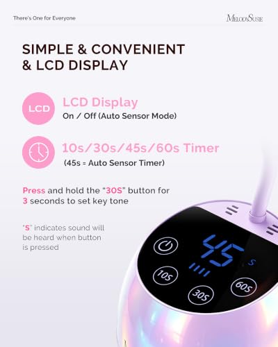 Image of MelodySusie Gooseneck Cordless UV Nail Lamp P-ArtM2 Light for Nail Tips